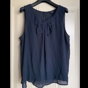 Forever 21 sheer bow blouse
